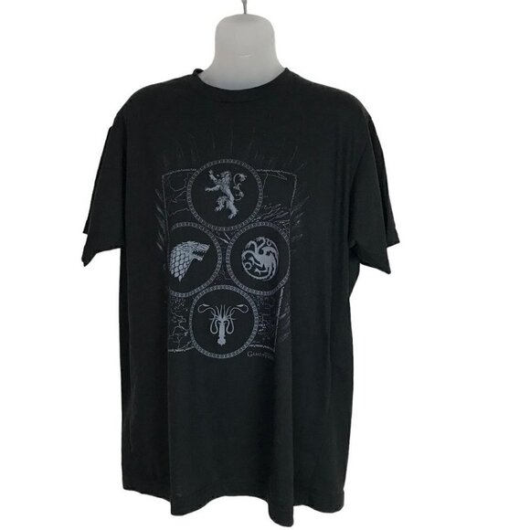 GAME  Of Thrones Unisex Black T-shirt Size L - Picture 1 of 6
